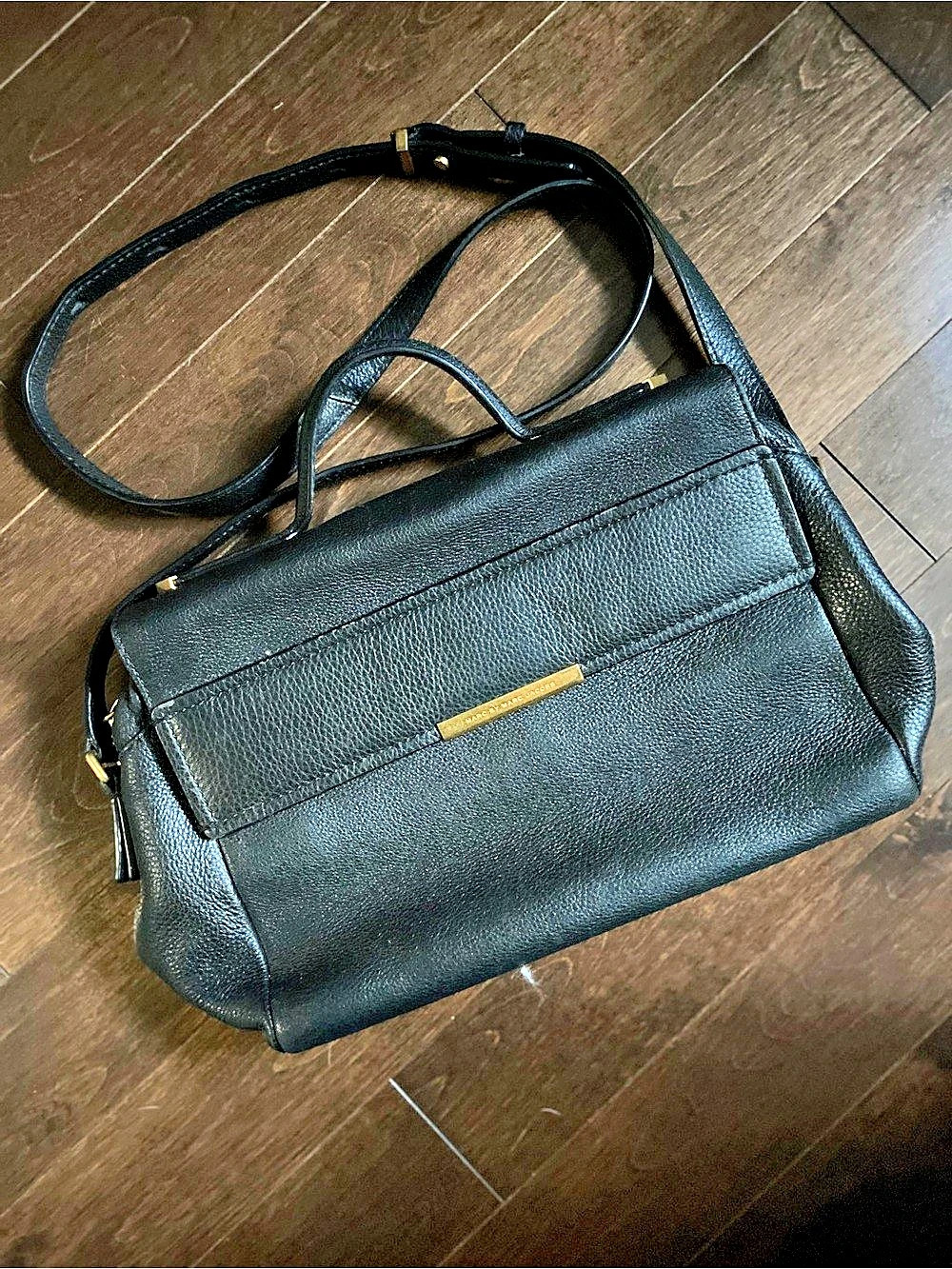 Marc by Marc Jacobs All Hail Queen Diana Black Leather Satchel Crossbody Bag